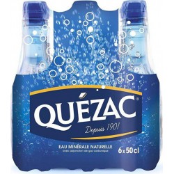 Quezac Eau minérale gazeuse 50cl (pack de 6)