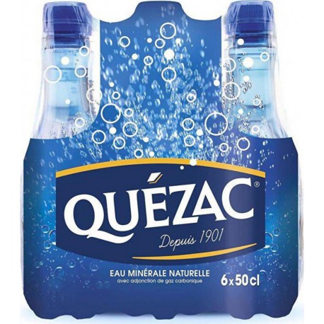 Quezac Eau minérale gazeuse 50cl (pack de 6)