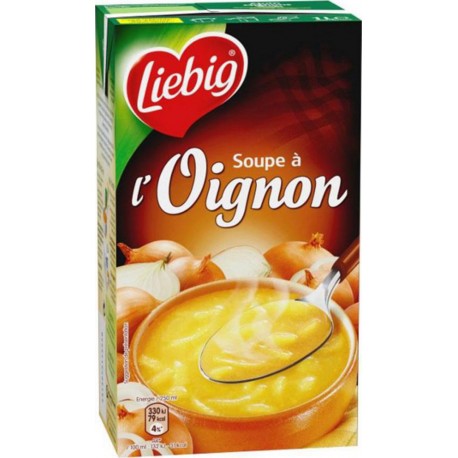 Liebig Soupe à l'Oignon et au Fromage Fondu 1L (lot de 3 briques)