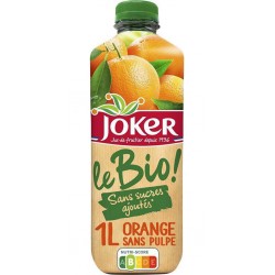 Joker Jus d'orange sans pulpe BIO 1L