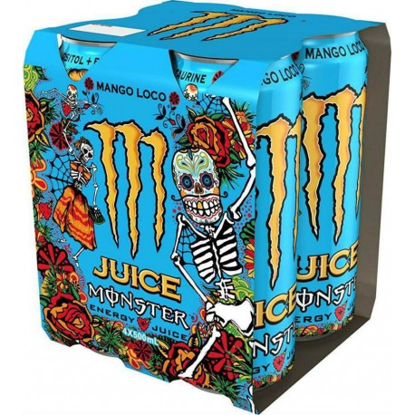 Monster Boisson énergétique mango loco 50cl (pack de 4)