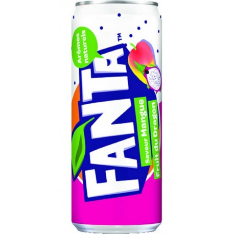 FANTA MANGUE FRUIT DU DRAGON canette unitaire 33cl