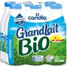CANDIA Grandlait lait demi-écrémé bio UHT 6x1L (pack de 6)
