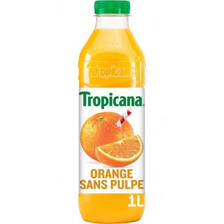Tropicana 100% oranges pressées sans pulpe 1L
