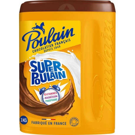 Super Poulain vitamines C B1 B2 B6 Cacao 1Kg