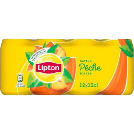 Lipton Thé Pêche Ice Tea 15cl (pack de 12)