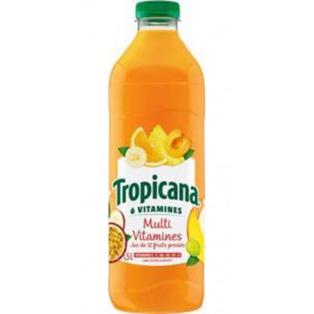 Tropicana Jus Multi Vitamines 12 fruits 1,5L (lot de 4 bouteilles)