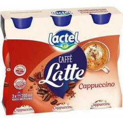 Lactel Caffé Latte Cappuccino 220ml (pack de 3)