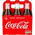 Coca-Cola Soda à base de cola goût ORIGINAL 25cl (pack de 6)