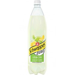 Schweppes Boisson gazeuse au citron sans sucres 1,5 L