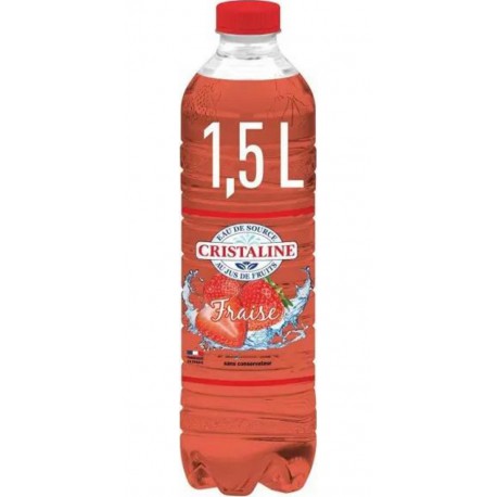 Cristaline au jus de Fraise 1.5L