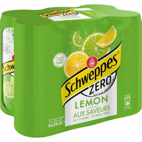 Schweppes Lemon Zéro SLIM 6 x 33cl (pack de 6)