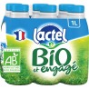 LACTEL Lait demi-écrémé bio UHT 6x1L (pack de 6)