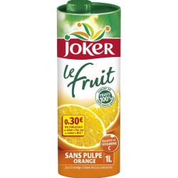 Joker Le Fruit Jus d'orange de 1L (lot de 6 briques)