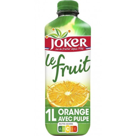 Joker Le fruit Jus d'Orange avec pulpe 1L