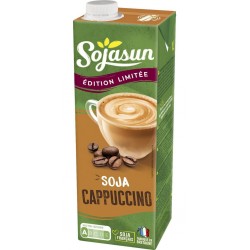 SOJASUN Boisson Végétale Soja Cappuccino Edition Limité 1L