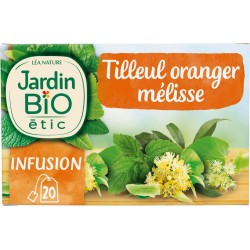 JARDIN BIO Infusion détente oranger et tilleul Bio ETIC (la boîte de 20 sachets) SACHS L