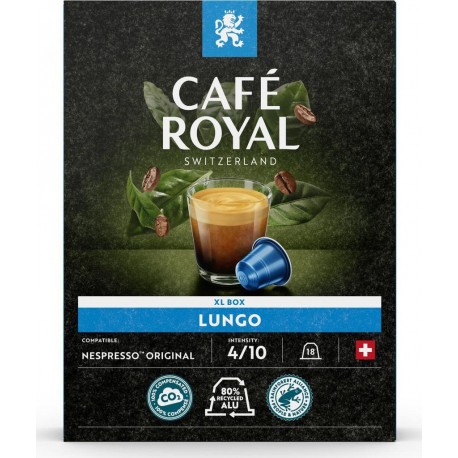CAFE ROYAL Café capsules Compatibles Nespresso lungo n°4 (capsules) x18