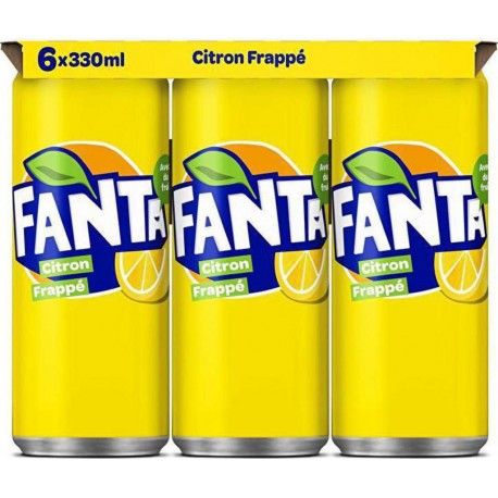 Fanta Boisson gazeuse au Citron 33cl (pack de 6)