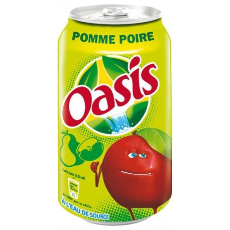 Oasis Pomme Poire 33cl (pack de 24 canettes)
