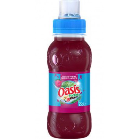 Oasis Pocket Pomme Cassis Framboise 25cl (pack de 24)