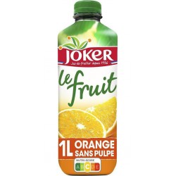 Joker Le fruit - Jus d'orange sans pulpe 1L
