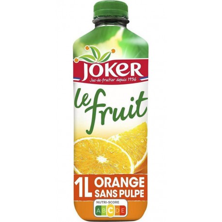 Joker Le fruit - Jus d'orange sans pulpe 1L