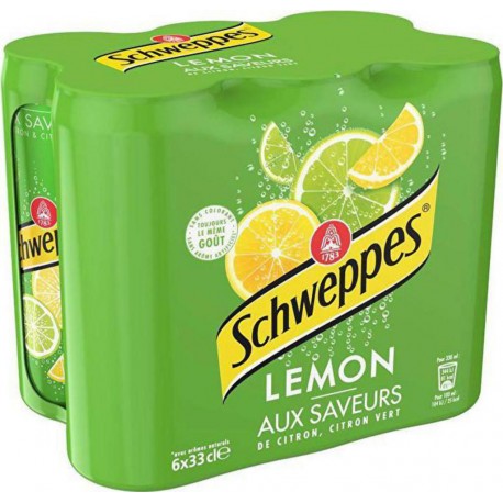 Schweppes Lemon Citron 6 x 33cl (pack de 6)