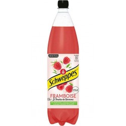 Schweppes Boisson gazeuse framboise verveine 1,5 L