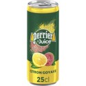 Eau gazeuse Perrier & Juice Citron Goyave 25cl