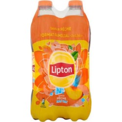 Thé glacé Lipton Ice Tea Pêche 2x1,5L (pack de 2)
