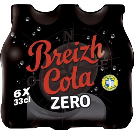 Soda Breizh Cola Zéro 33cl (pack de 6)