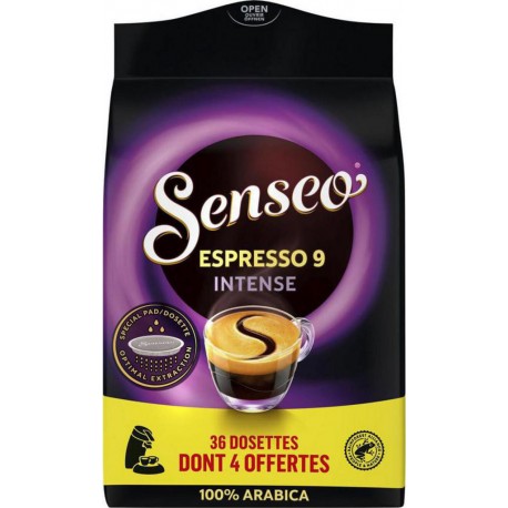 SENSEO Café dosettes espresso 9 intense (32 dosettes)