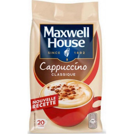 Maxwell House Café soluble cappuccino classique x20 235g