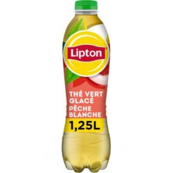 LIPTON Boisson Thé Vert Glacé Pêche Blanche LIPTON