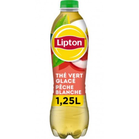 LIPTON Boisson Thé Vert Glacé Pêche Blanche LIPTON