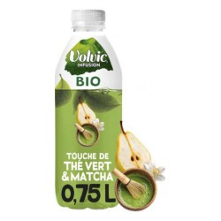 VOLVIC Eau Plate Aromatisée Thé Vert et Matcha Infusion Bio VOLVIC