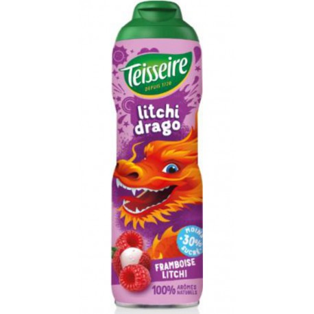 TEISSEIRE Sirop Drago Framboise et Litchi TEISSEIRE