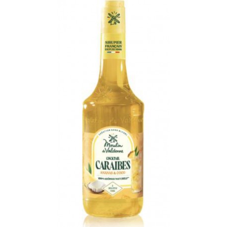 MOULIN DE VALDONNE Sirop Cocktail Caraïbes Ananas & CocoL