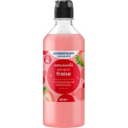 SODASTREAM Sirop de fraise sans sucres pour Sodastream 440ml