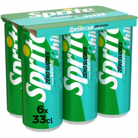 SPRITE Soda Zéro Sucres Saveur Menthe Citron Vert SPRITE