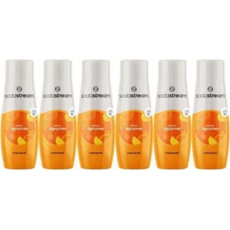 SODASTREAM Lot De 6 Concentrés Saveur Agrumes 440ml