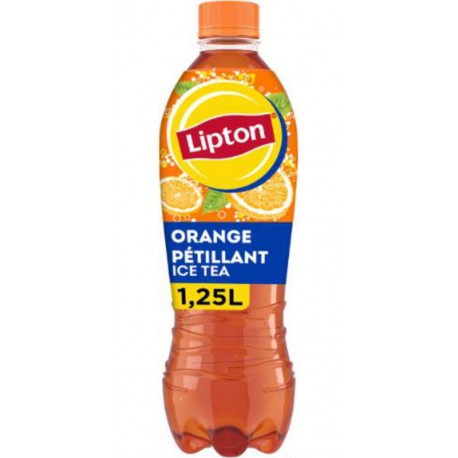 LIPTON Boisson Pétillante Ice Tea Saveur Orange LIPTON