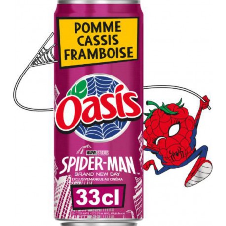 OASIS Boisson Pomme Cassis Framboise Sans Arôme Artificiel Sans Colorant Artificiel OASIS