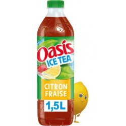 OASIS Boisson Ice Tea Saveur Citron Fraise OASIS