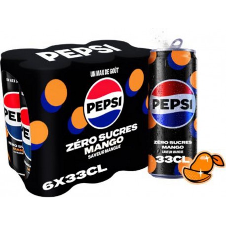 PEPSI Soda au Cola Sans Sucres Saveur Mangue PEPSI
