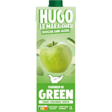 HUGO LE MARAICHER Cocktail Sans Alcool Pomme Concombre Menthe HUGO LE MARAICHER
