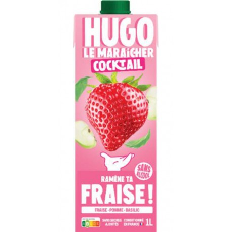 HUGO LE MARAICHER Boisson Sans Alcool Fraise Pomme BasilicL
