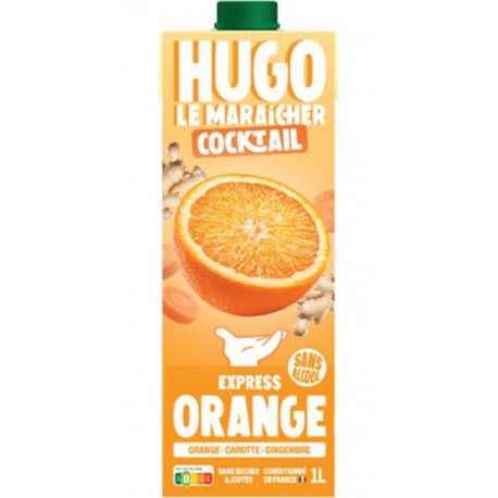 HUGO LE MARAICHER Cocktail Sans Alcool Orange Carotte Gingembre HUGO LE MARAICHER