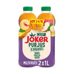 JOKER Pur Jus Multifruits Sans Sucres Ajoutés JOKER